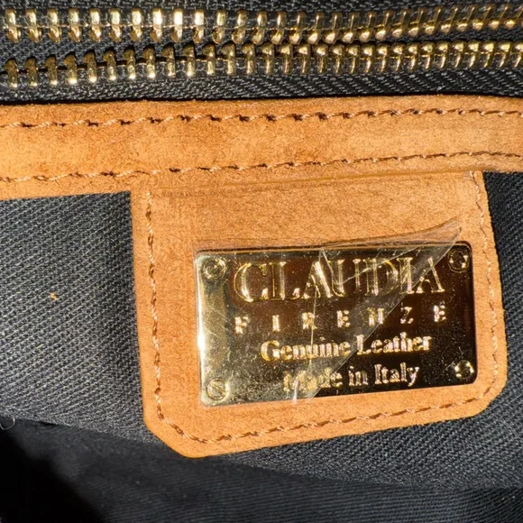 Claudia Firenze Brown Suede Crossbody Bag Viral TikTok - Picture 3 of 6